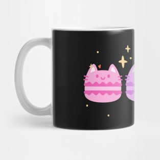 Cute Bisexual Macaron Cats Mug